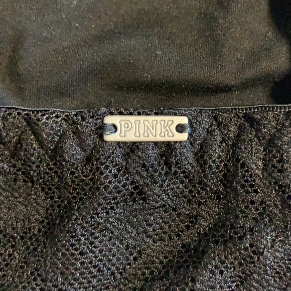 VS PINK Black Lace Racerback bralette (Large) - Picture 3 of 7